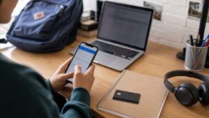 Ultra photorealistic banking image for Best Checking Accounts for Students in 2026