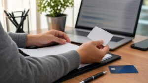 Ultra photorealistic banking image for How to Open a Checking Account (Step-by-Step Guide)